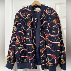 Vintage 1990s Alfred Dunner Nautical Print Full Zip
Bomber...